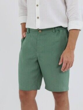 Orvis Men's 100% Linen  Shorts. Size 36